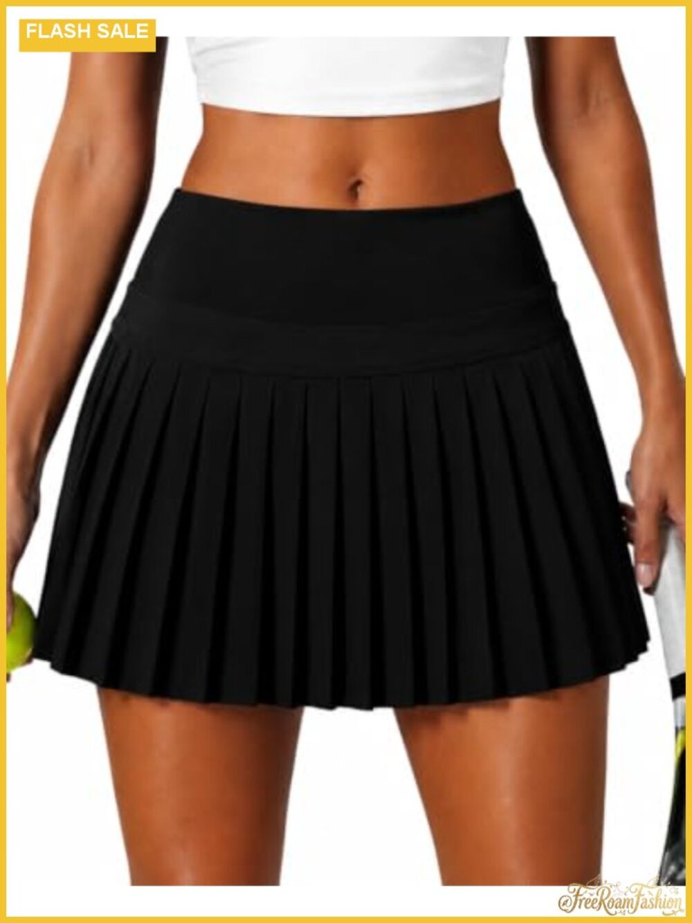 Pleated Tennis Skirt with Pockets Built-in Shorts High Waisted Athletic Skort